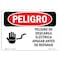 Signmission OSHA Danger Sign, 18" Height, 24" Width, Rigid Plastic, Electrical Hazard Turn Off Power Spanish OS-DS-P-1824-LS-1199 - alternate 1